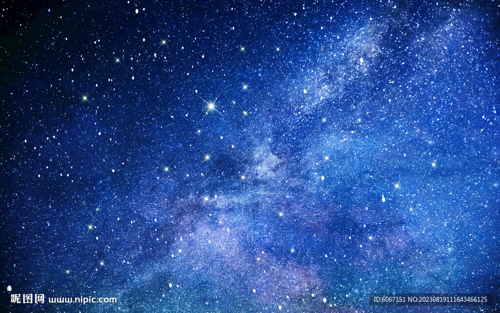 蓝色星空背景