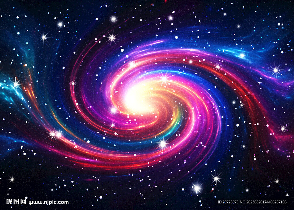 绚丽旋涡星空背景