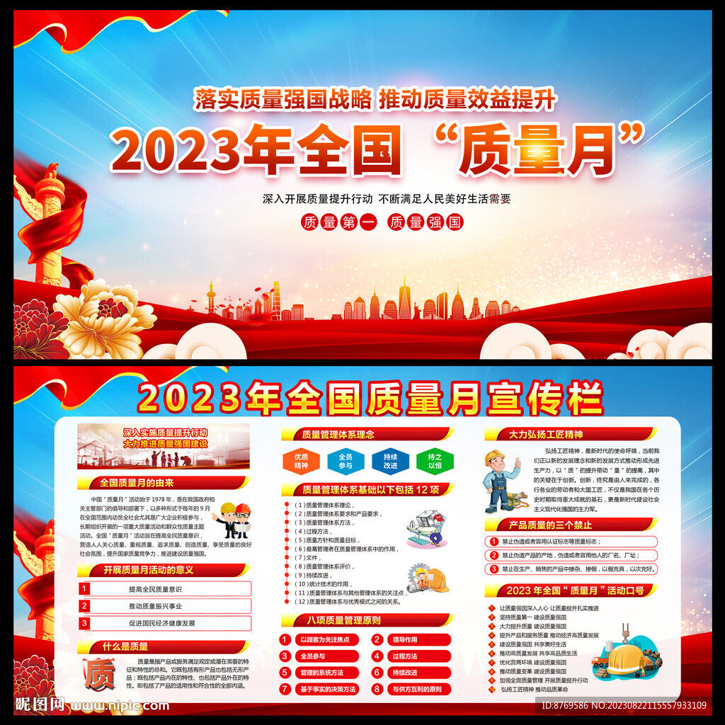 2023年质量月宣传栏