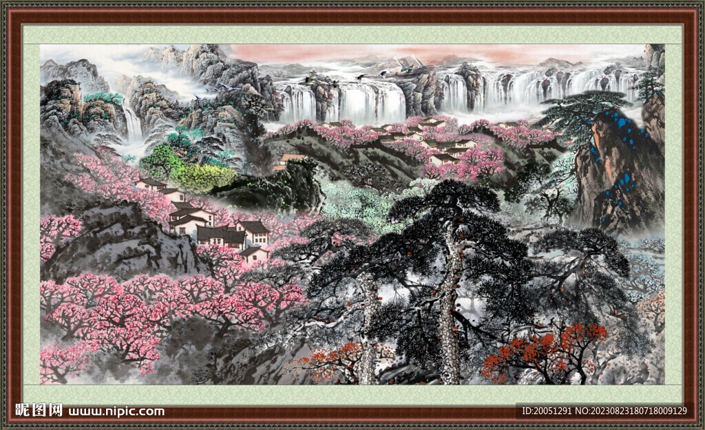 巨幅山水画 