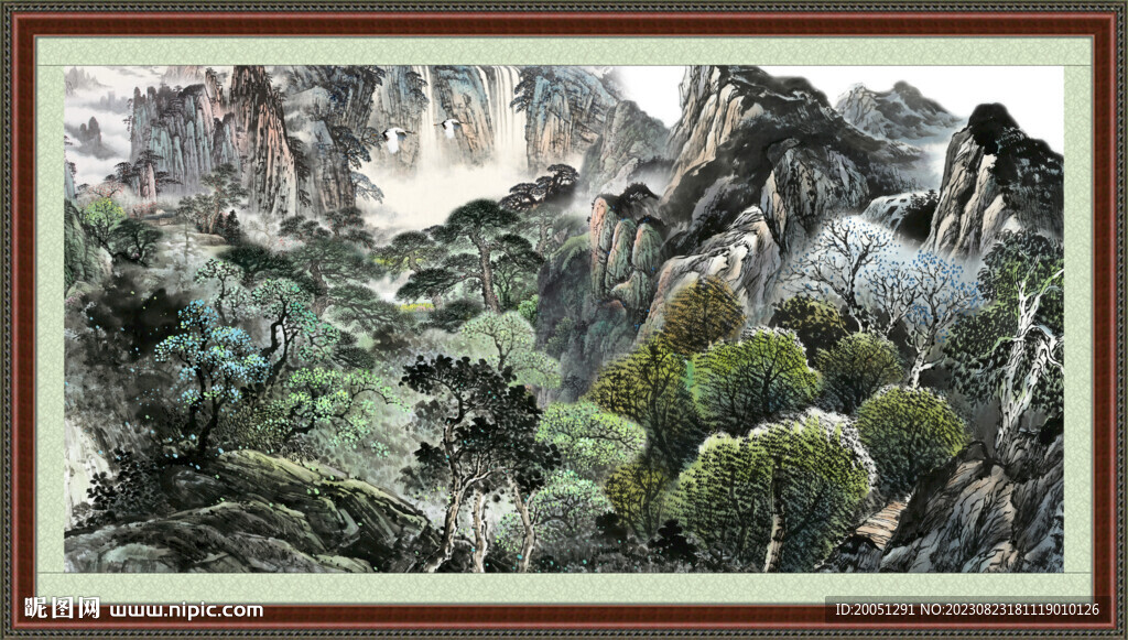 巨幅山水画