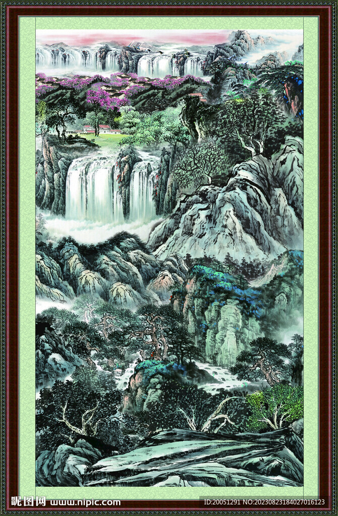 巨幅山水画 