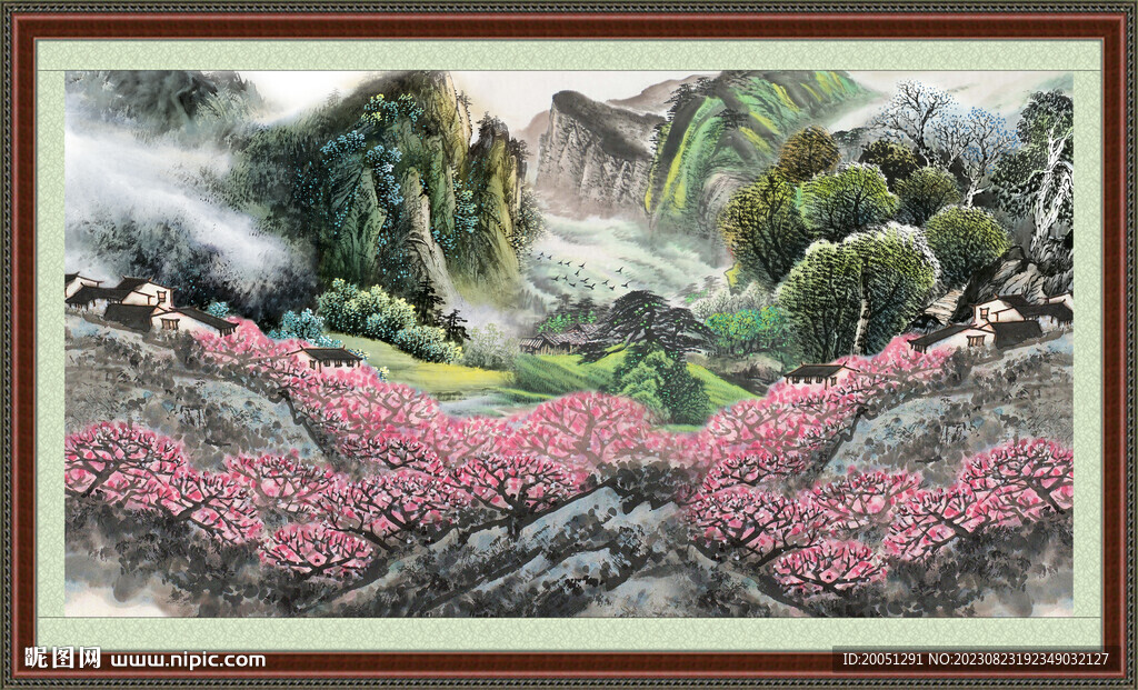 巨幅山水画 