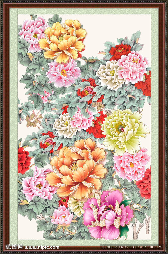 国画牡丹