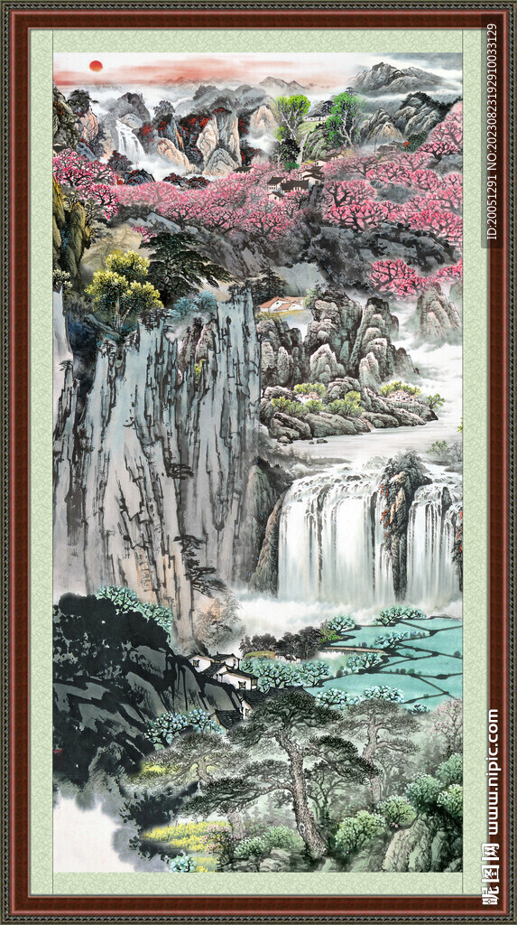 巨幅山水画 