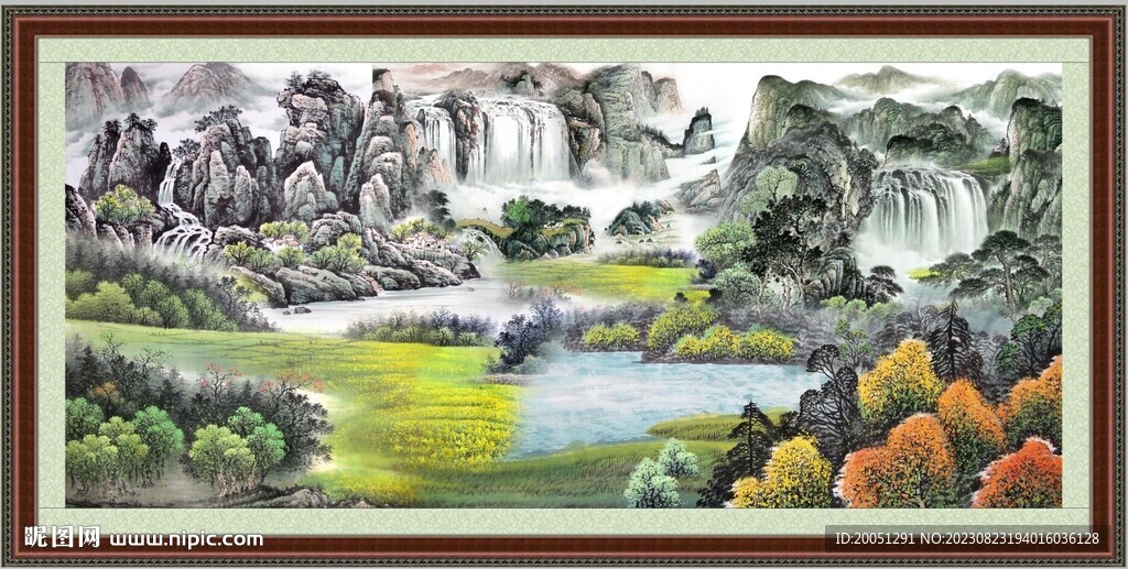 巨幅山水画 