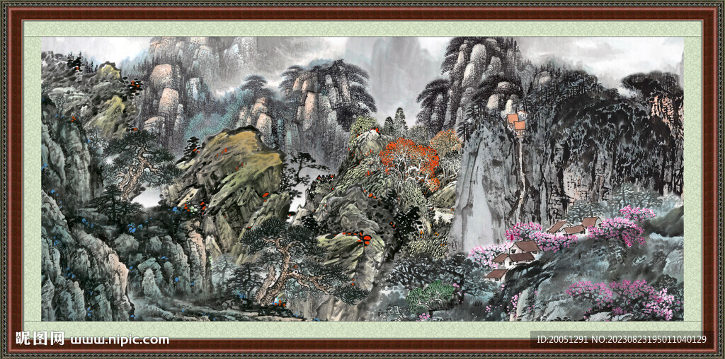 巨幅山水画