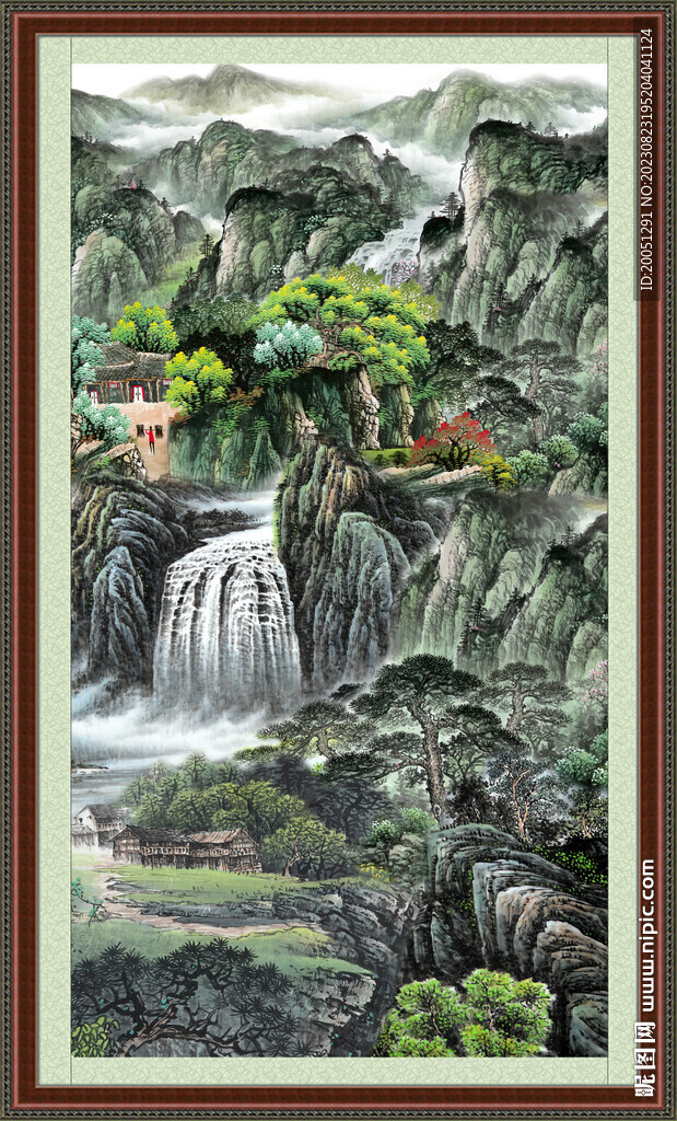 巨幅山水画 