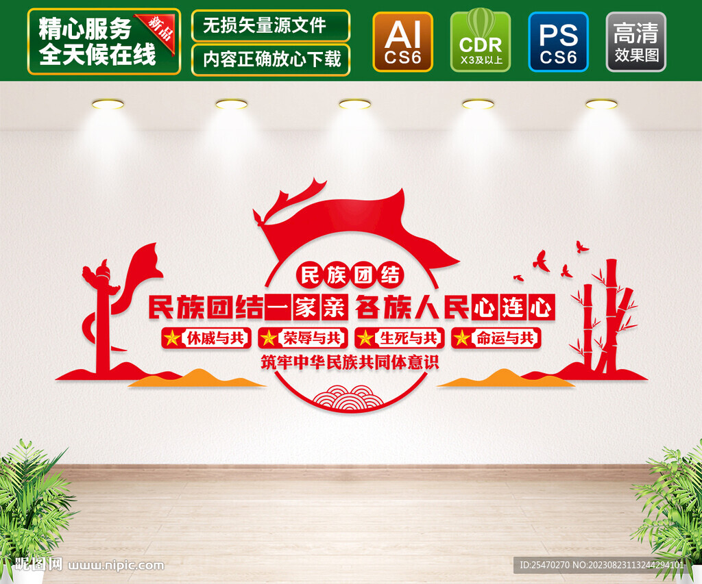 民族团结文化墙