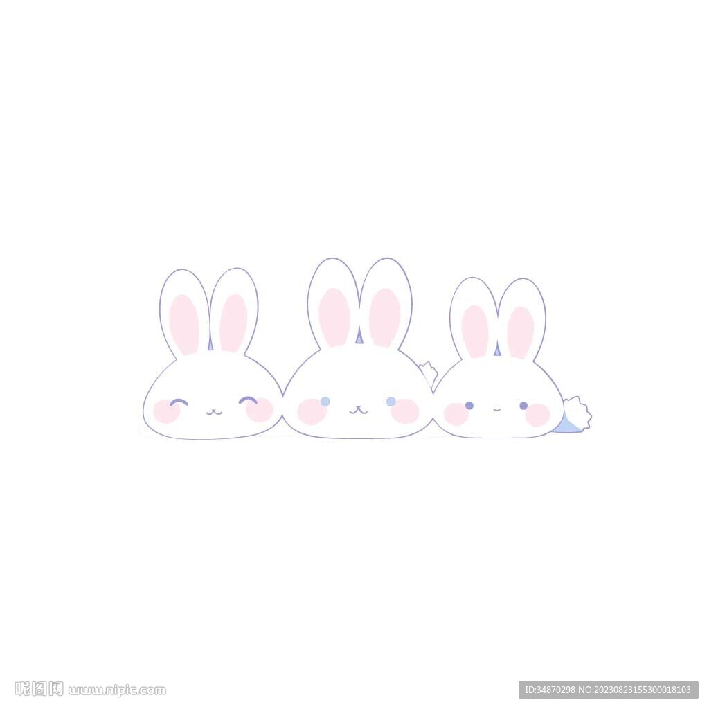小兔子创意贴纸