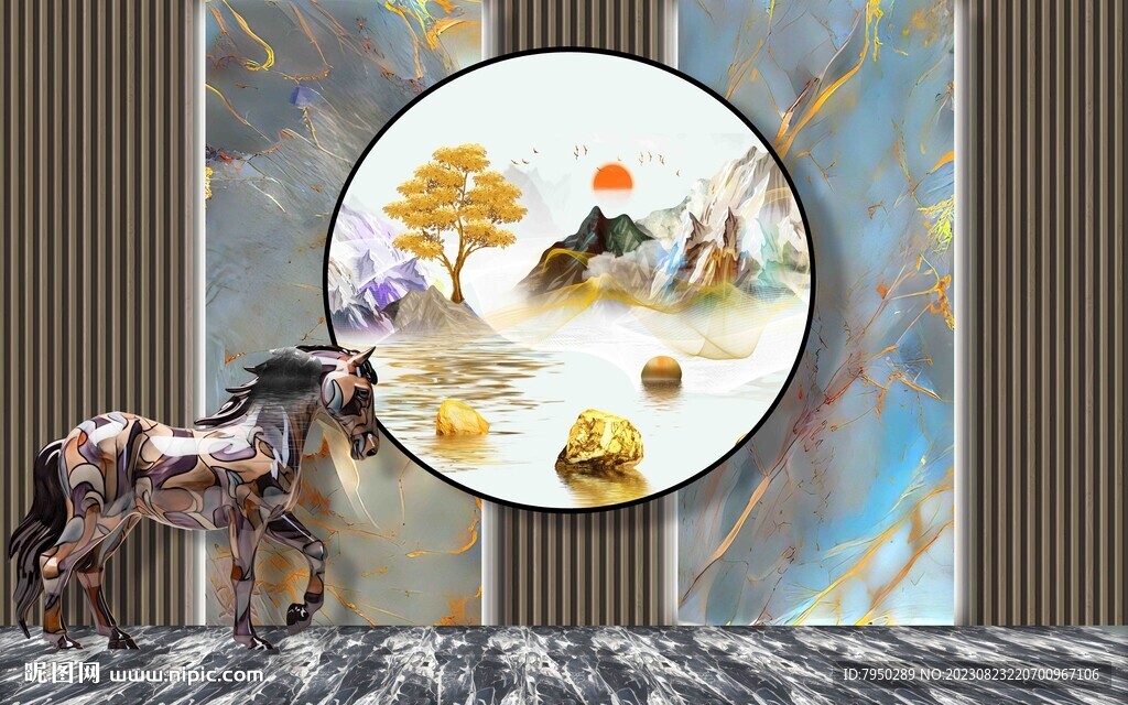 直播间背景墙  
