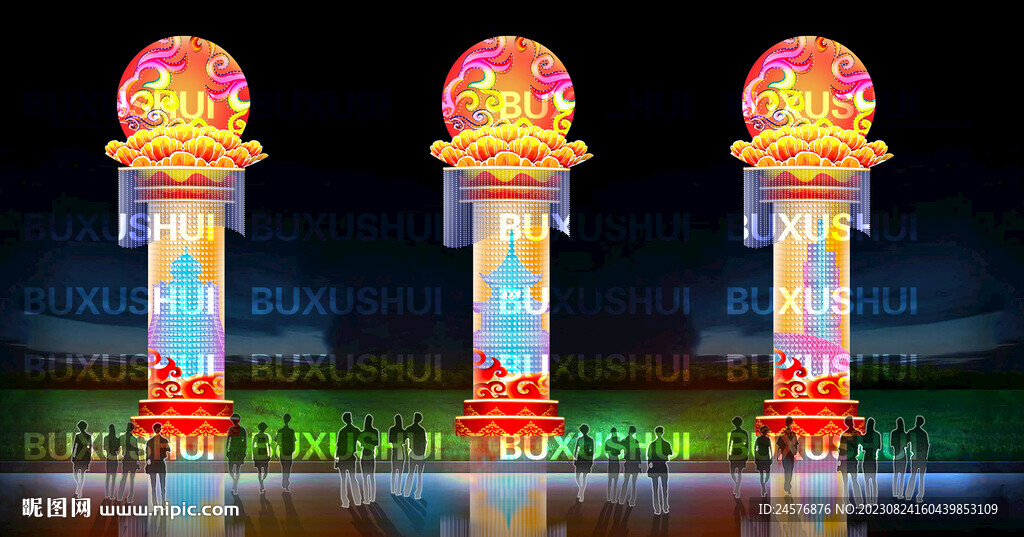 迎宾灯柱