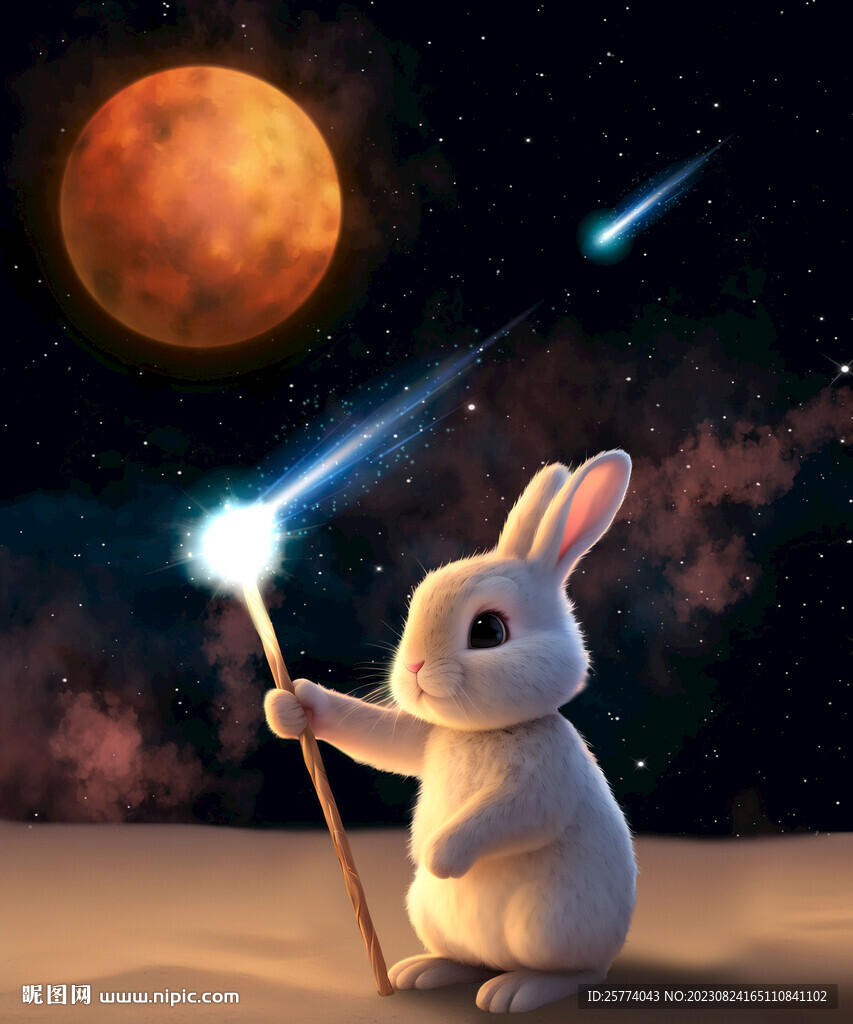 兔子扔流星