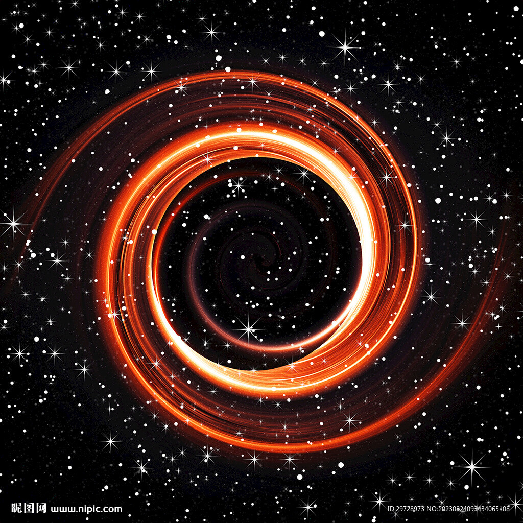 金色旋涡星空背景