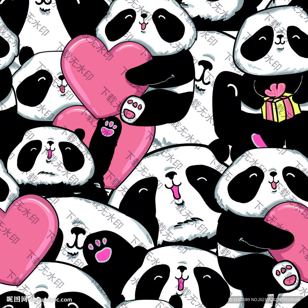 熊猫爱心