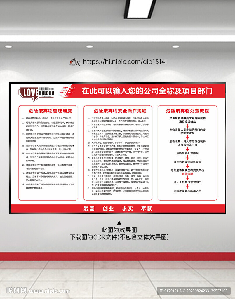 危险废弃物管理制度职责流程
