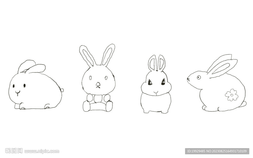 可爱卡通兔