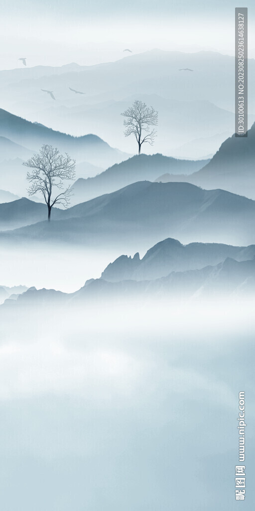 高清 中式新玄关画 Tif分层