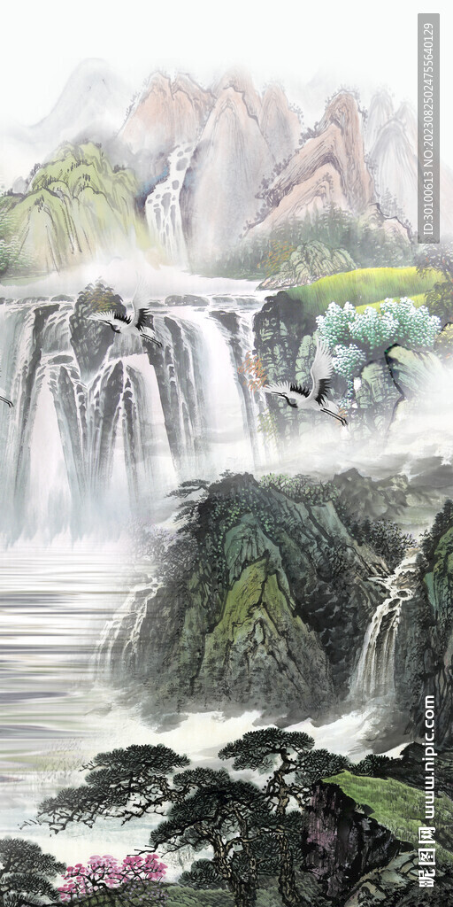 古风 清晰新玄关画 Tif分层