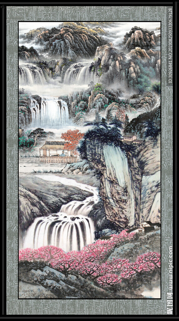国画山水图 