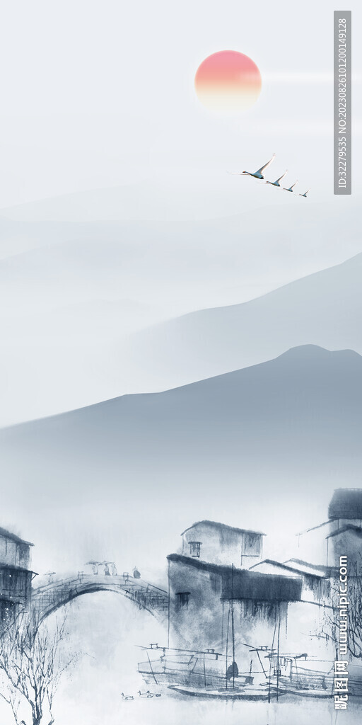 爆款 中式高档玄关 Tif分层