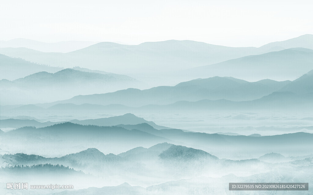 现代 中式新品山水 TiF分层