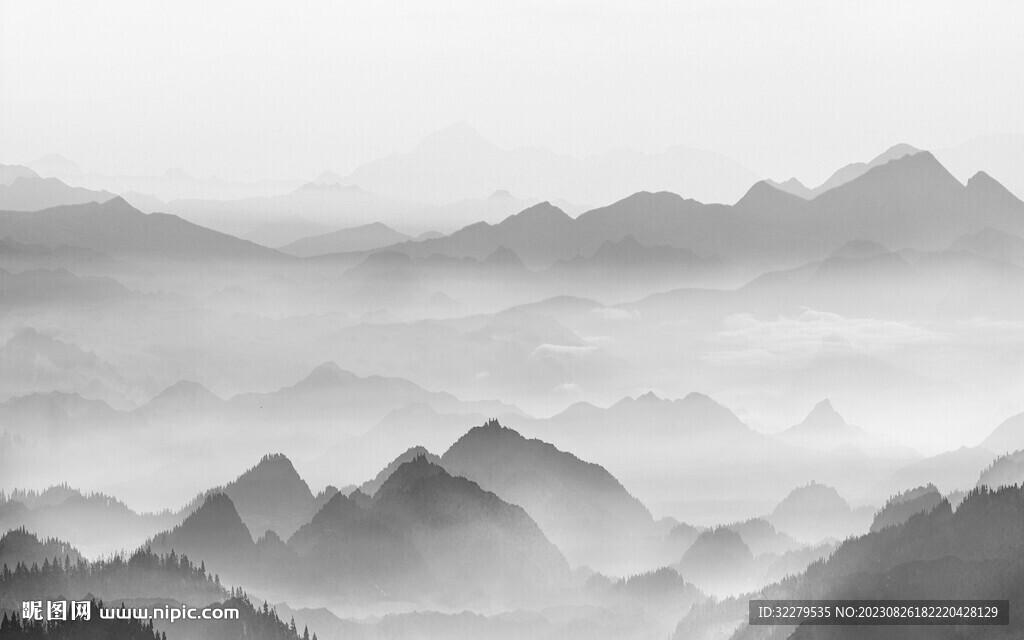 现代 简意新品山水 TiF分层