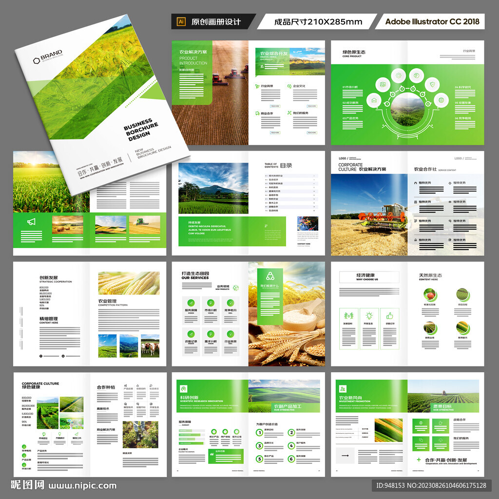 农业合作社画册
