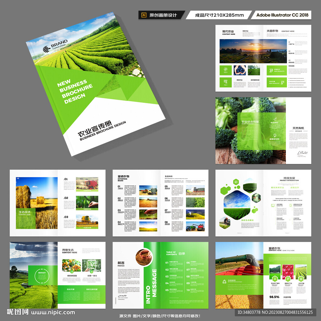 农业画册模板
