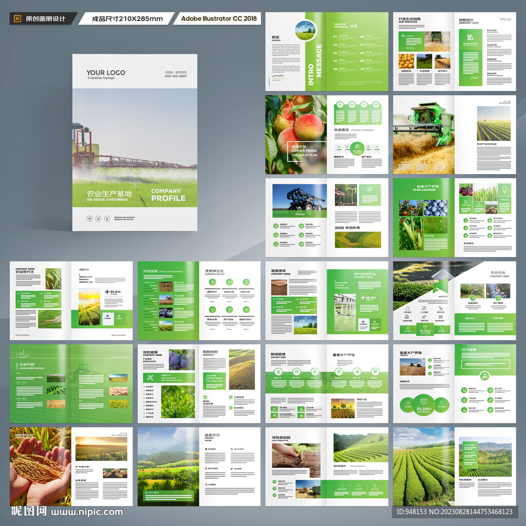 农业画册模板