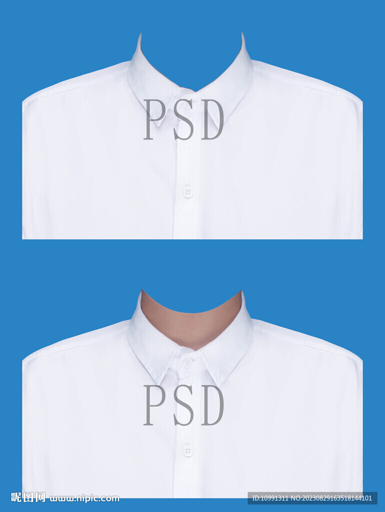 男人白衬衫psd