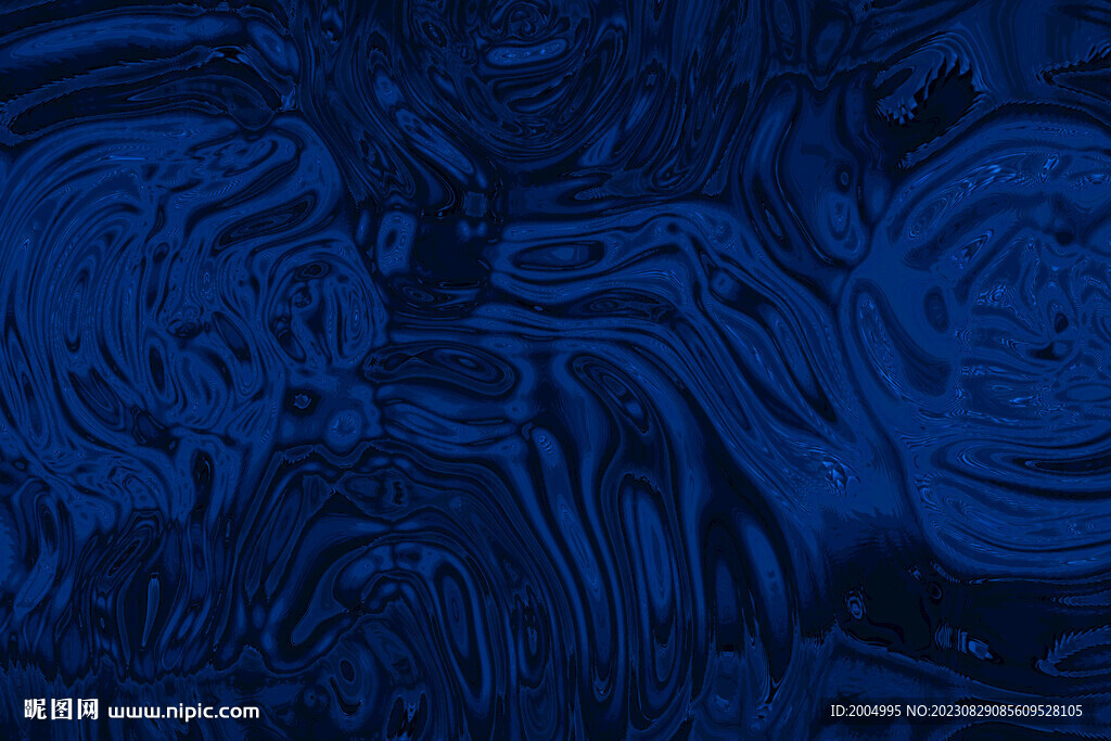 蓝色抽象液体纹理