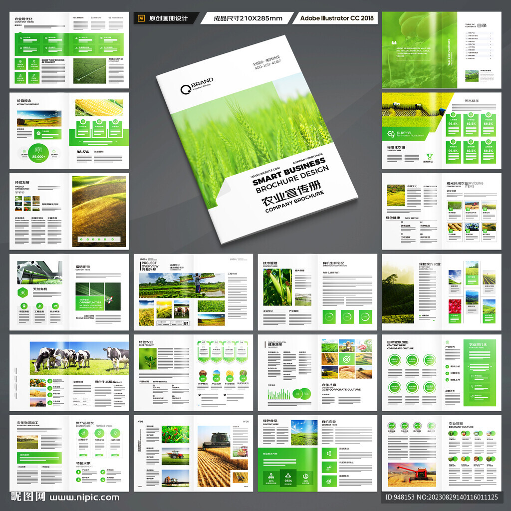农业画册模板
