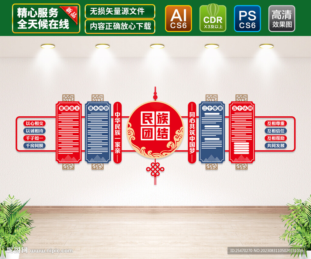 民族团结文化墙