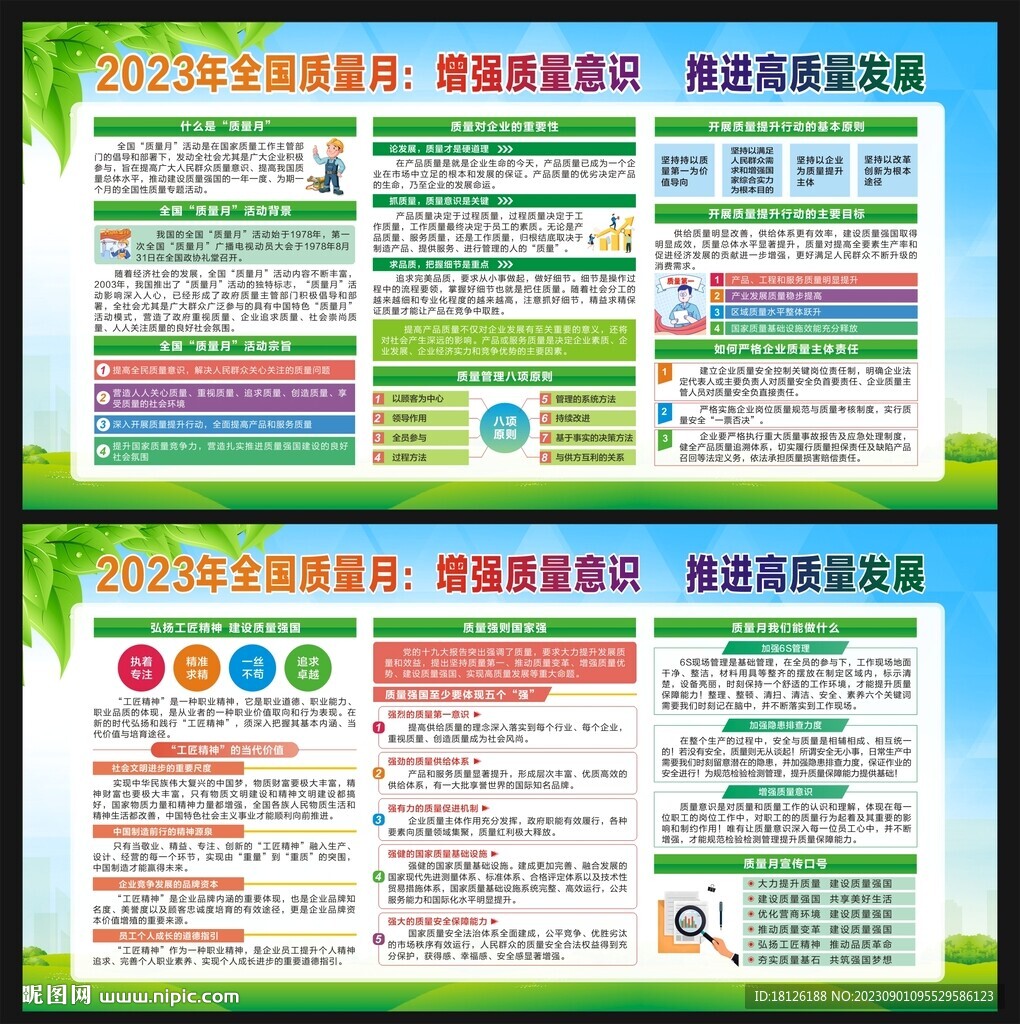 质量月展板
