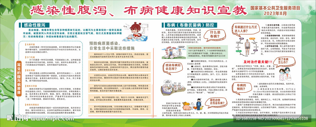 传染病感染性腹泻布病健康教育