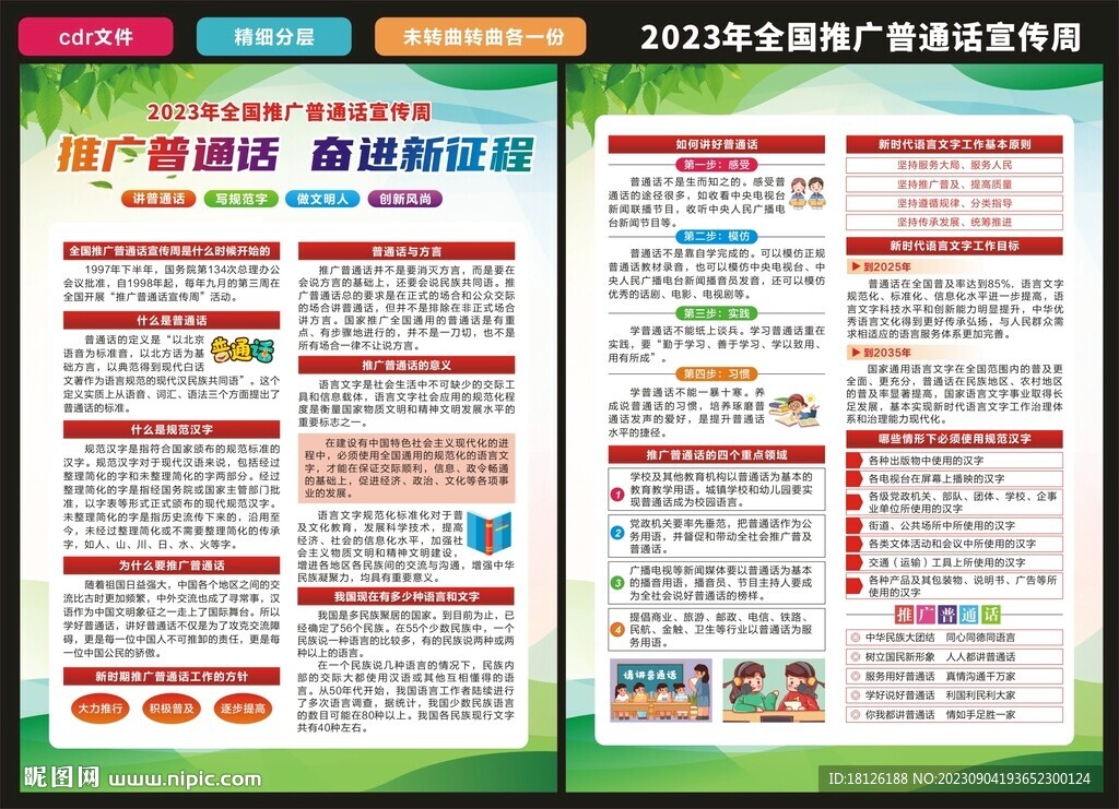 普通话宣传单