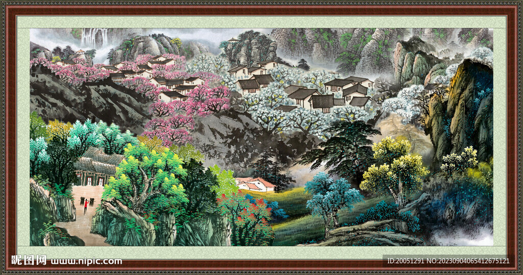 客厅山水画 