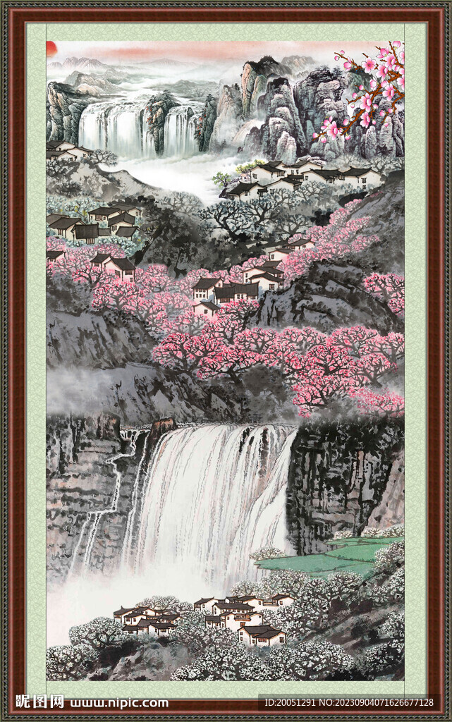 竖幅风景画
