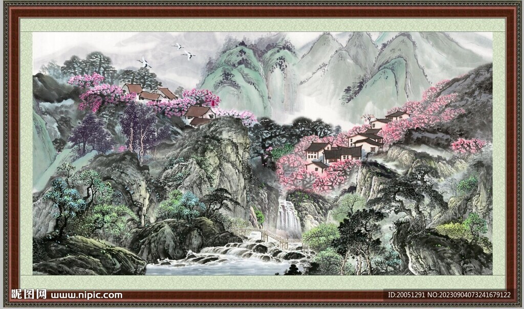 山水国画 