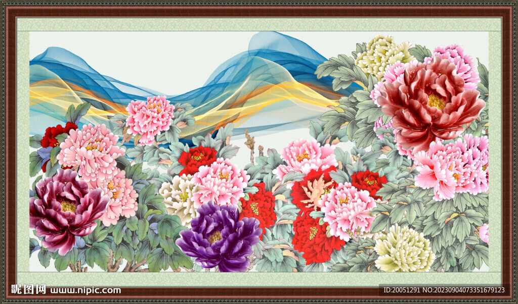 牡丹国画 