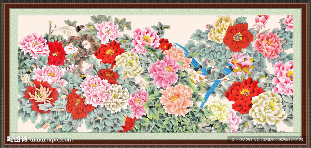 牡丹国画 