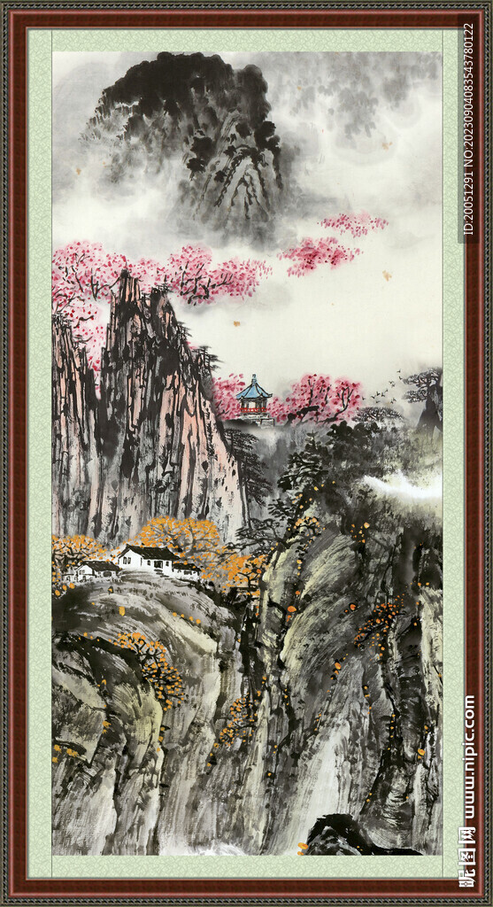 客厅山水画 
