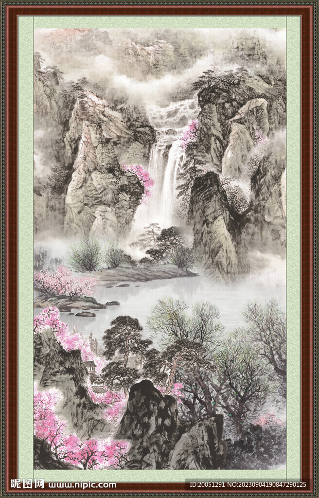中国画山水 
