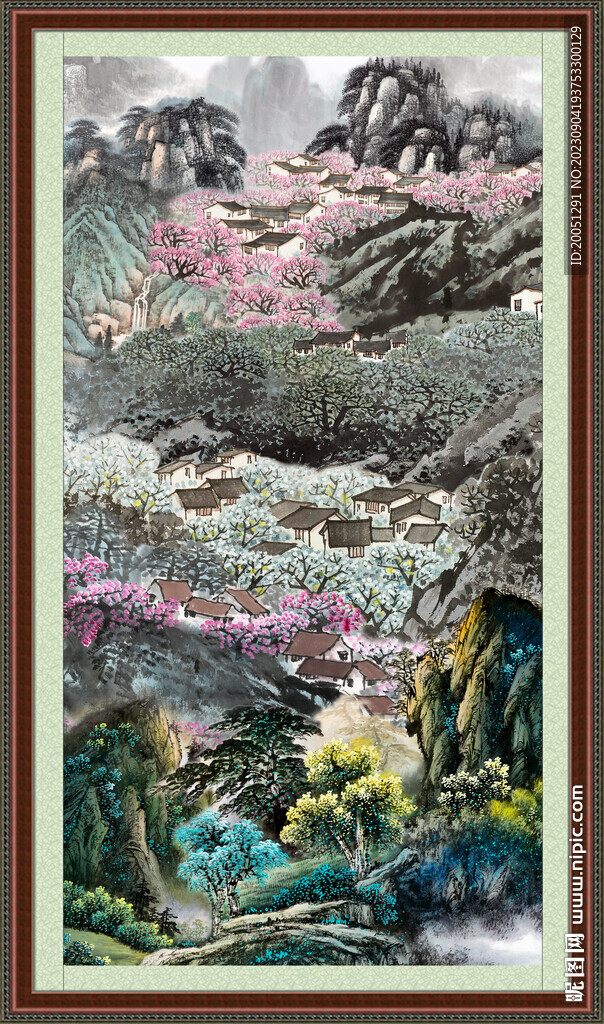 中国画山水 