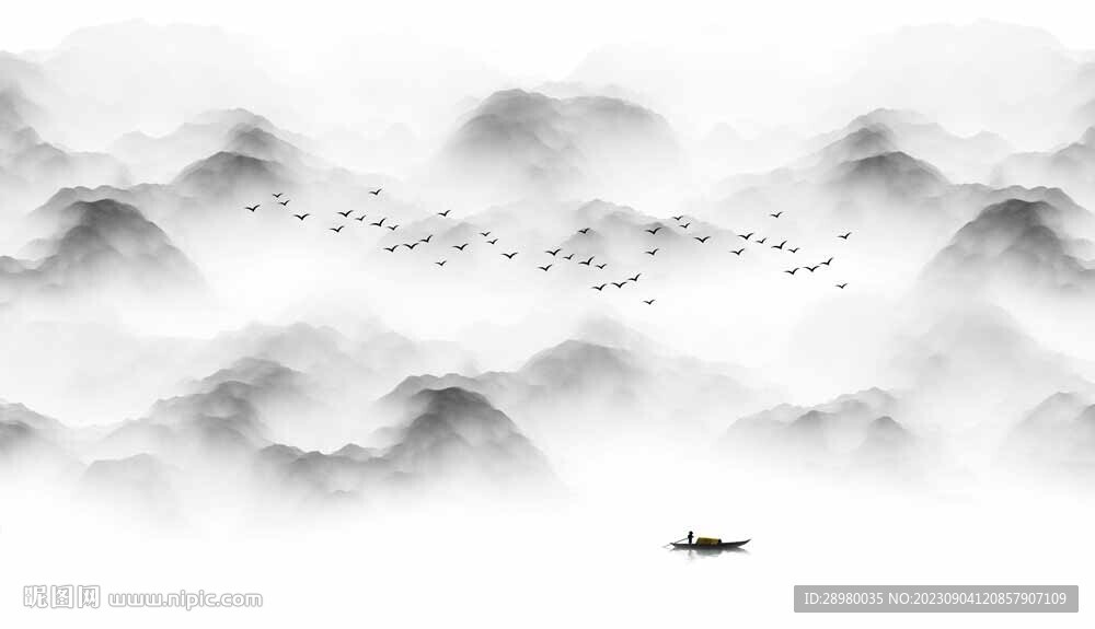 新中式山水画