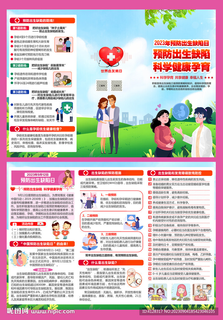 预防出生缺陷日折页