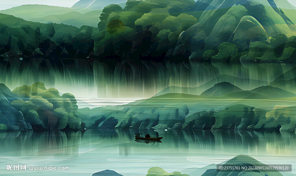 山水 