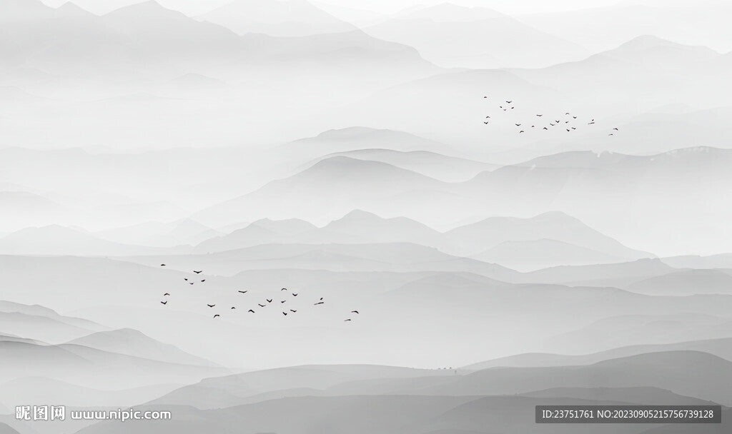 抽象山水