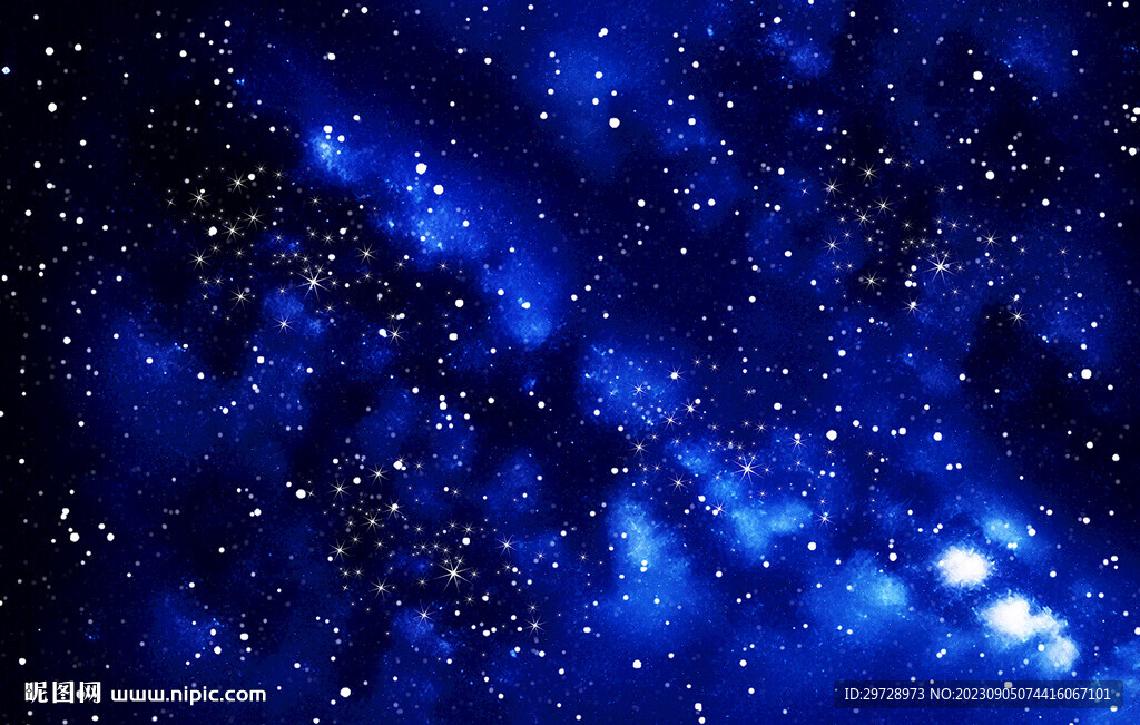 蓝色宇宙星空背景